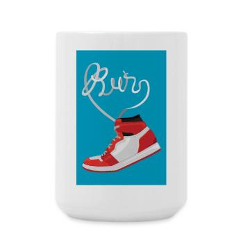 Courir Courir Courir - Grande tasse 440 ml - blanc - Devant