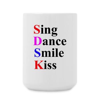 Sing and dance - Large Mug 440 ml - white - Front