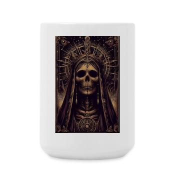 Royal Skull in the Dark - Large Mug 440 ml - white - Front