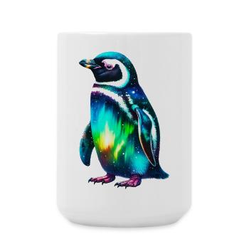 Manchot aurore boréale - Grande tasse 440 ml - blanc - Devant