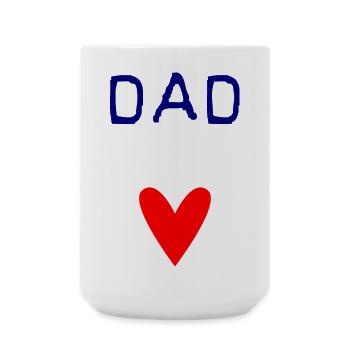PAPA. FÊTE DES PÈRES. BONNE FÊTE PAPA. BONNE FÊTE. - Grande tasse 440 ml - blanc - Devant