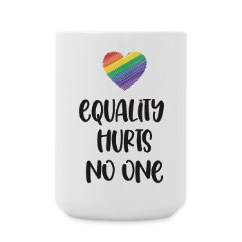 Mois de la fierté LGBT - L’égalité ne fait de mal à personne - Grande tasse 440 ml - blanc - Devant