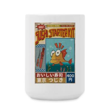 Sushi Starter Kit Poster - Große Tasse 440 ml - Weiß - Vorne