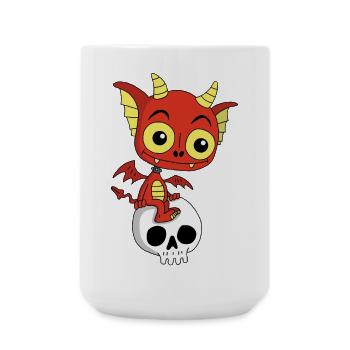 Little Demon Rests - Large Mug 440 ml - white - Front