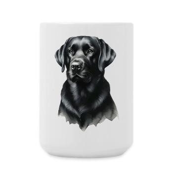 Noble Black Labrador Portrait Labrador - Large Mug 440 ml - white - Front