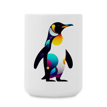 Pinguin - Große Tasse 440 ml - Weiß - Vorne