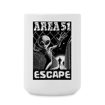 Area51 Alien Escape - Large Mug 440 ml - white - Front