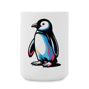 Pinguin - Große Tasse 440 ml - Weiß - Vorne