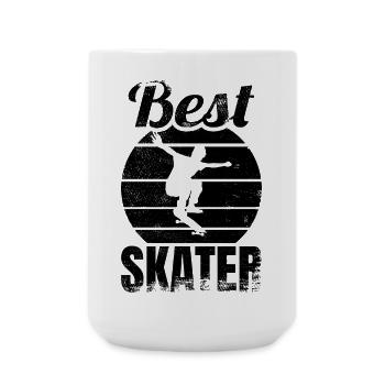 Bester Skateboarder - Große Tasse 440 ml - Weiß - Vorne
