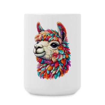 Alpaca - Large Mug 440 ml - white - Front