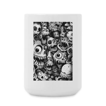 Horde de Monstres de Skullwimmel - Grande tasse 440 ml - blanc - Devant