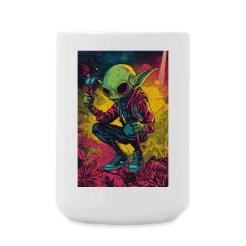 Néonalie dans la jungle des couleurs - Grande tasse 440 ml - blanc - Devant