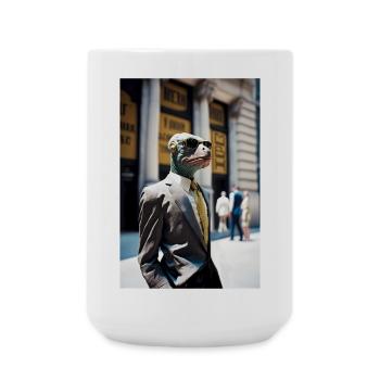 Anthropomorphic 05 - Large Mug 440 ml - white - Front