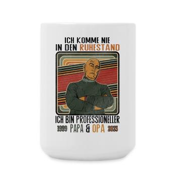 I'll Never Retire Dad Grandpa - Large Mug 440 ml - white - Front