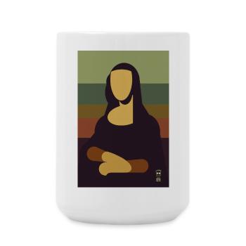 Mona Lisa - Grande tasse 440 ml - blanc - Devant