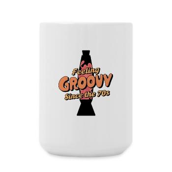 Feeling Groovy - Depuis les années 70 - Grande tasse 440 ml - blanc - Devant