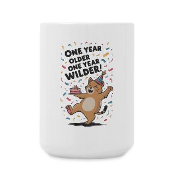 Un an de plus, un an plus sauvage - Grande tasse 440 ml - blanc - Devant