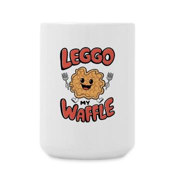 Leggo My Waffle - Large Mug 440 ml - white - Front