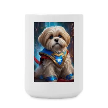 Hero Pup Starcrest Cape - Large Mug 440 ml - white - Front