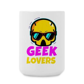 Geek Lovers - Large Mug 440 ml - white - Front