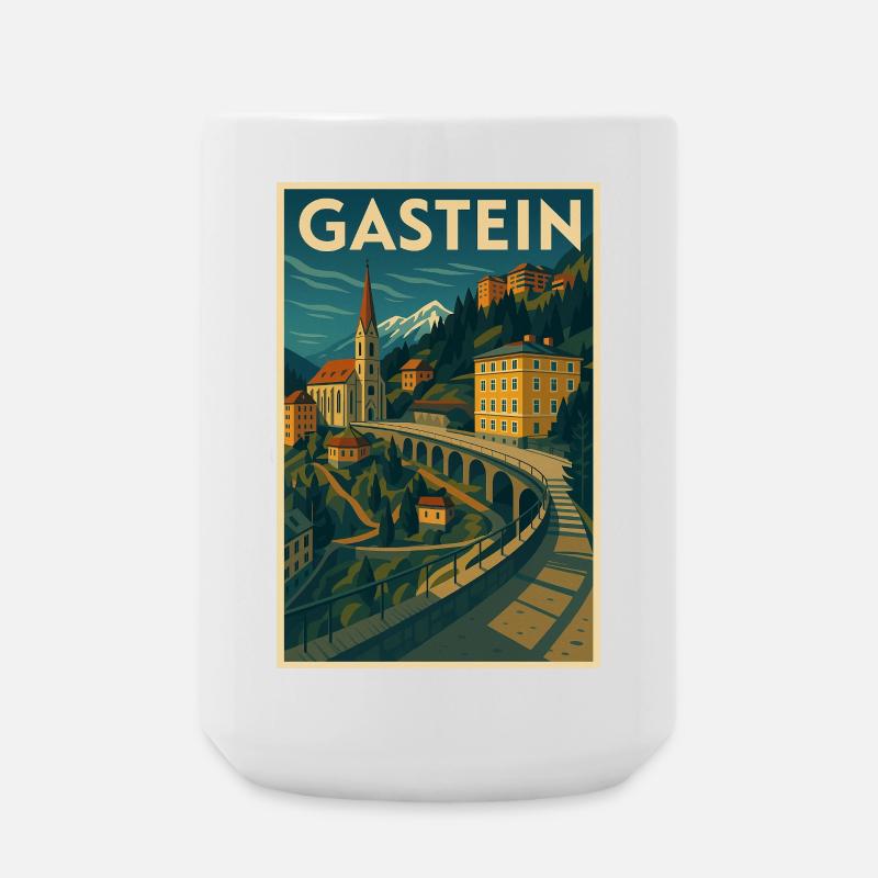 Bad Gastein - Große Tasse 440 ml - Weiß