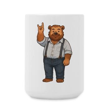 Rochers de Brummbär - Grande tasse 440 ml - blanc - Devant