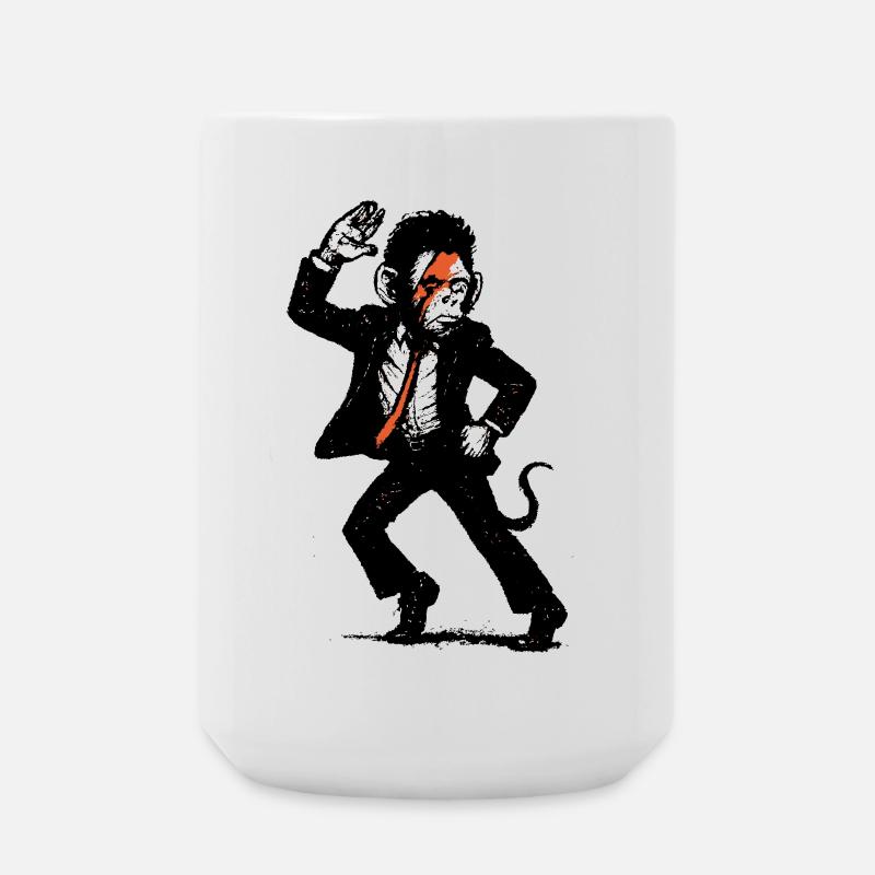 The monkey dance - Large Mug 440 ml - white