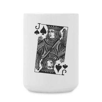 Carte de poker - Grande tasse 440 ml - blanc - Devant