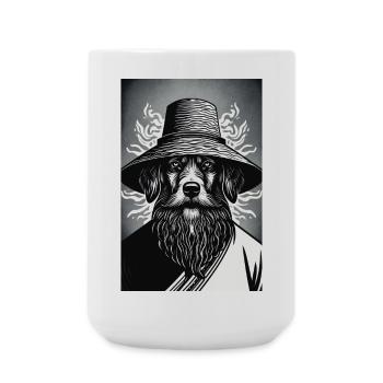 The Watchful Hound - Large Mug 440 ml - white - Front