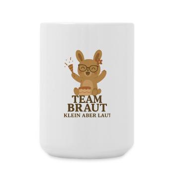 Team Braut - Große Tasse 440 ml - Weiß - Vorne