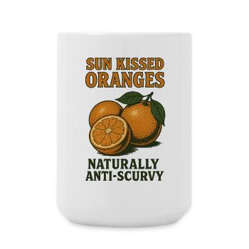 Orange Summer Fruit Citrus Paradise - Large Mug 440 ml - white - Front