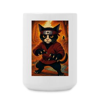 Lokinja bunt - Große Tasse 440 ml - Weiß - Vorne