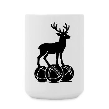 Bock auf Boule - Große Tasse 440 ml - Weiß - Vorne