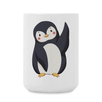 Pingouin - Grande tasse 440 ml - blanc - Devant