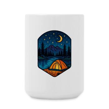 Starry Lake Escape - Large Mug 440 ml - white - Front