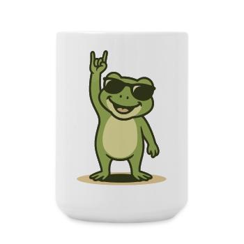 Rock’n’Ribbit - Grande tasse 440 ml - blanc - Devant