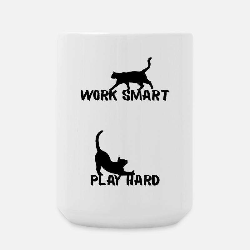Work smart - Große Tasse 440 ml - Weiß