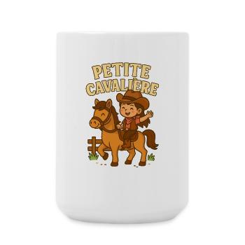 Petite cavalière mignonne - Grande tasse 440 ml - blanc - Devant