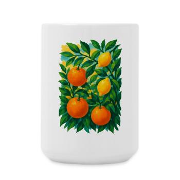 Citrus Grove Dream - Large Mug 440 ml - white - Front