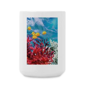 Vibrant Coral Reef Underwater World - Large Mug 440 ml - white - Front