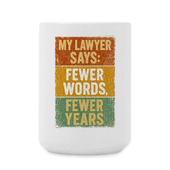 Citation d’avocat humoristique T-Shirt Design - Grande tasse 440 ml - blanc - Devant