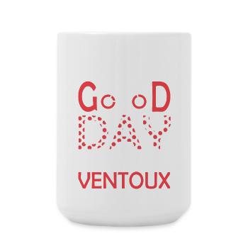 Ascension Mont Ventoux Cyclist Gift Bike - Large Mug 440 ml - white - Front