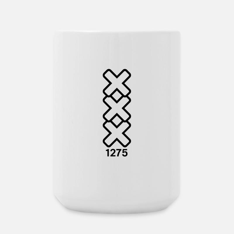 Amsterdam Black Est 1275 - Große Tasse 440 ml - Weiß