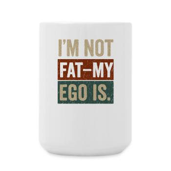 Expressive Bold Statement T-Shirt Design  - Large Mug 440 ml - white - Front