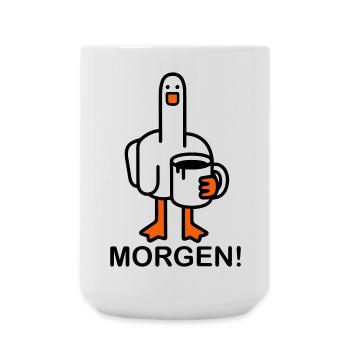 Good morning! - Large Mug 440 ml - white - Front