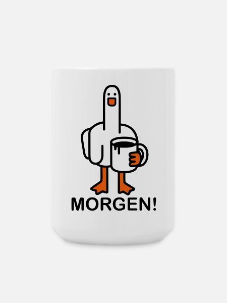 Guten Morgen! - Große Tasse 440 ml - Weiß