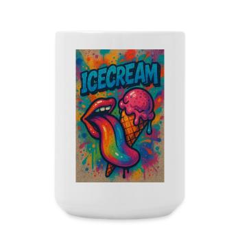 ICECREAM - Große Tasse 440 ml - Weiß - Vorne
