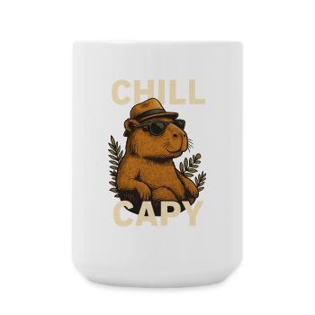 Chill Capybara Style - Grande tasse 440 ml - blanc - Devant