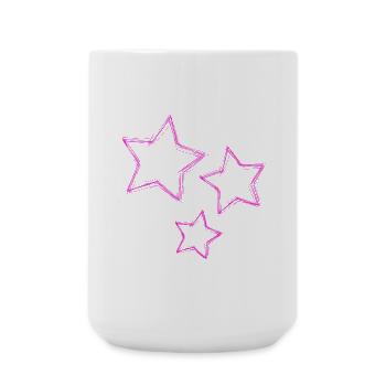 STAR. STARS. STAR. STARS. FEAST. ANNIVERSARY - Large Mug 440 ml - white - Front
