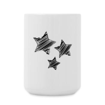 STAR. STARS. STAR. FEAST. ANNIVERSARY. CHRISTMAS - Large Mug 440 ml - white - Front